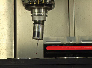 Mechanical collision protection: The HEIDENHAIN 460 touch probe simply yields upon collision and the machine stops