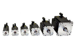 different sizes of servo motors