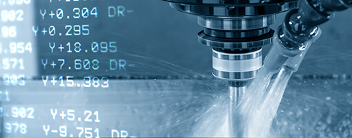 Abstract,Scene,Of,Cnc,Milling,Machine,And,G-code,Data,Background.