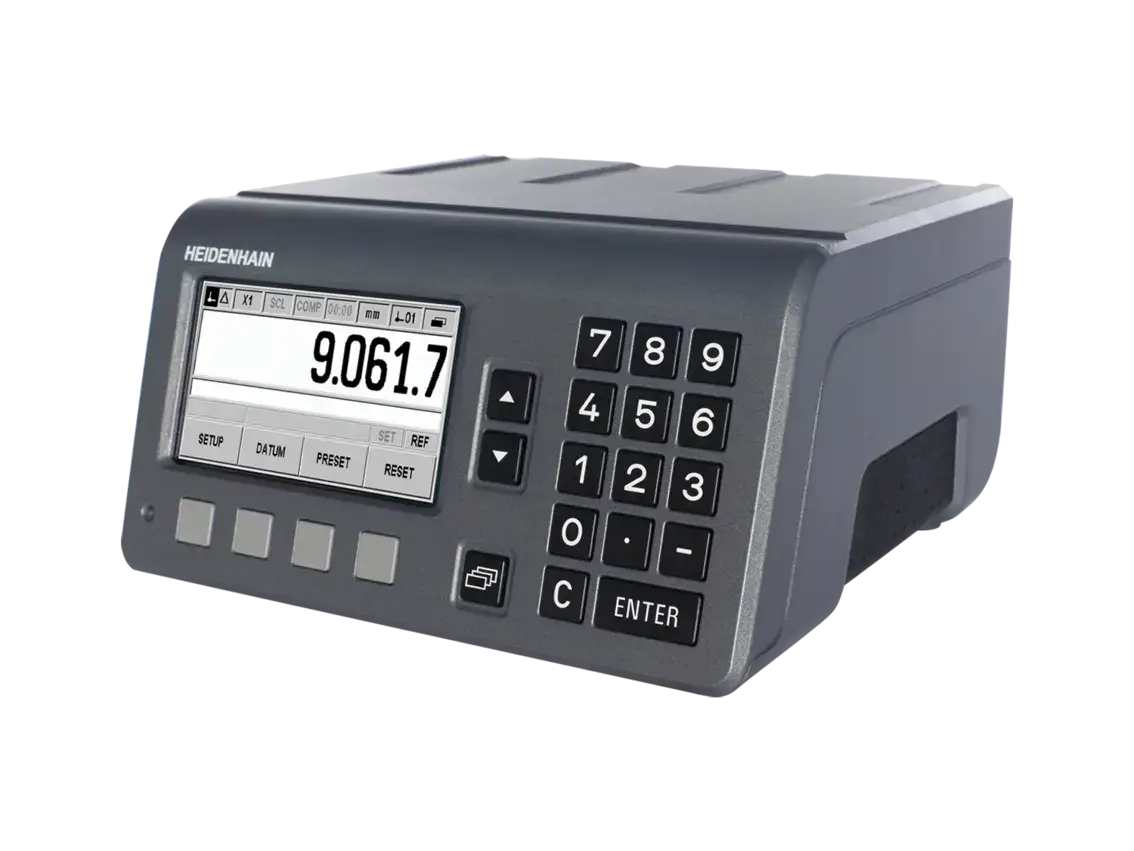 Digital readout for measuring and positioning tasks with one axis
