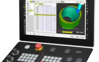 the TNC7 select offers the cutting strategies and software options needed for high-performance 5-axis machining: gantry support, numerous connectivity functions, and KinematicsOpt for refining the kinematic model.
